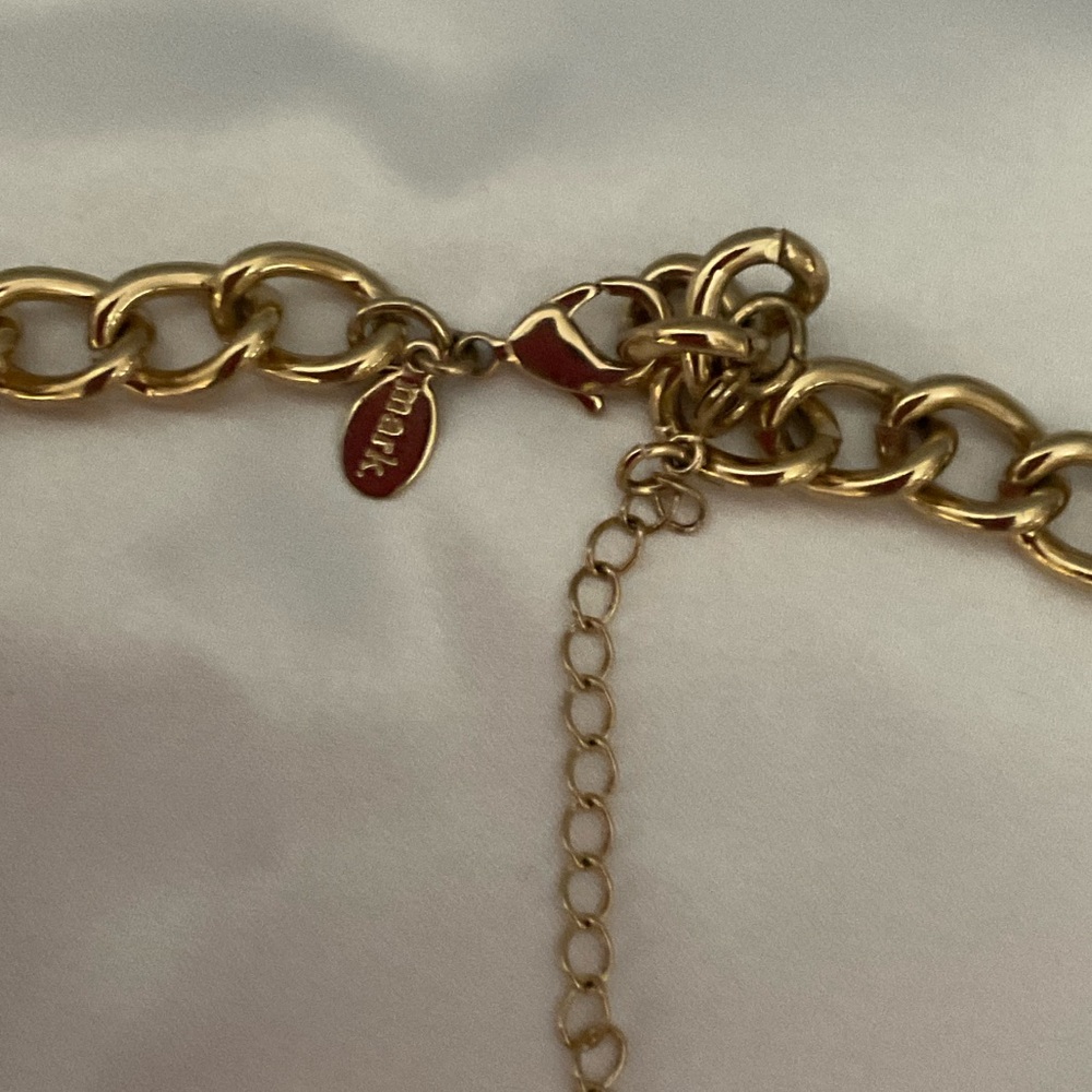 Mark Elegant Red and Gold Statement Necklace - Picture 6 of 8